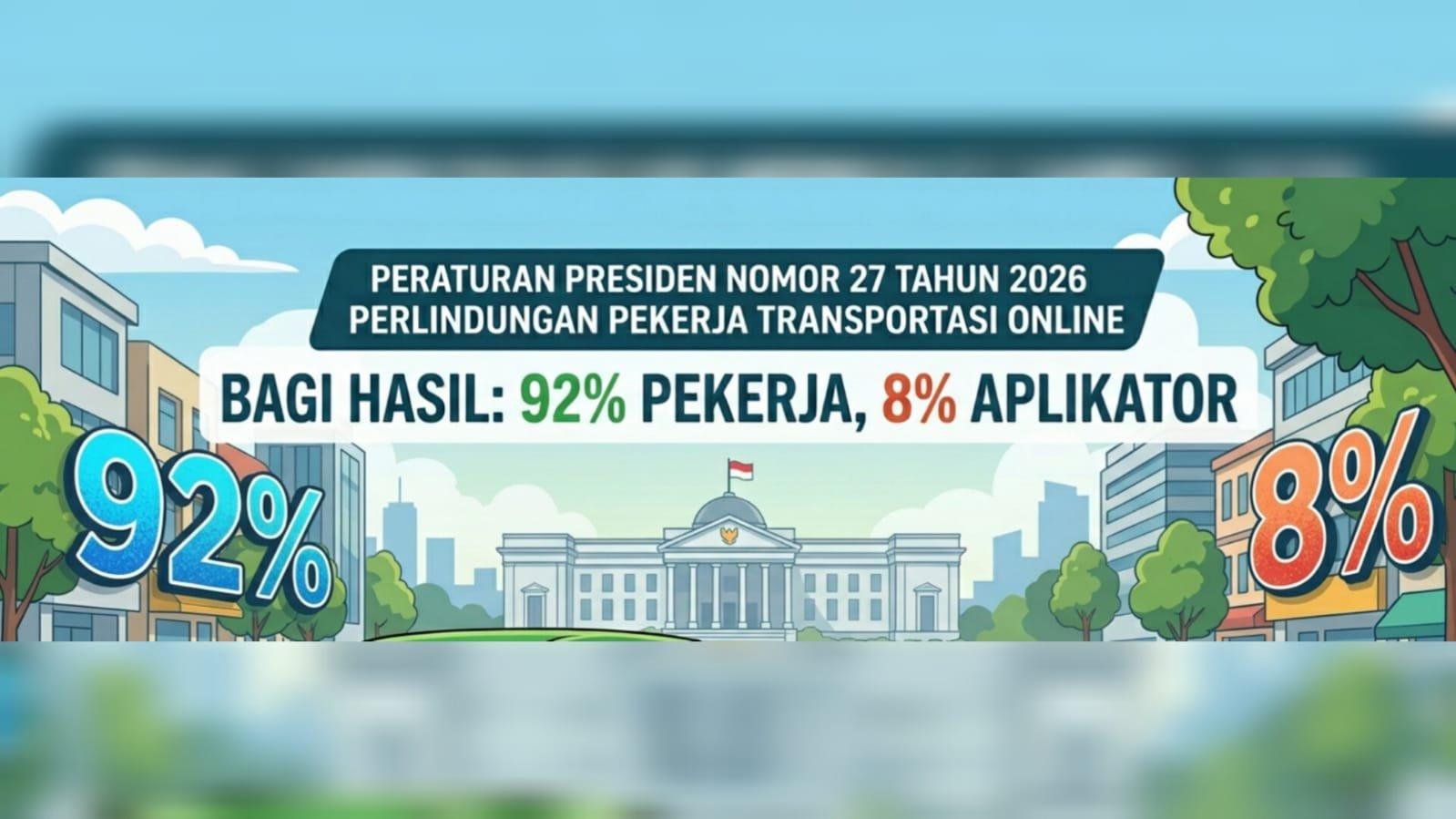 Potongan Aplikator Ojek Online Kini Maksimal 8 Persen