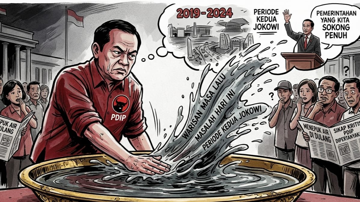 Editorial:​PDIP Kritik Masalah Fiskal Warisan Jokowi: Menepuk Air di Dulang, Terpercik Muka Sendiri?
