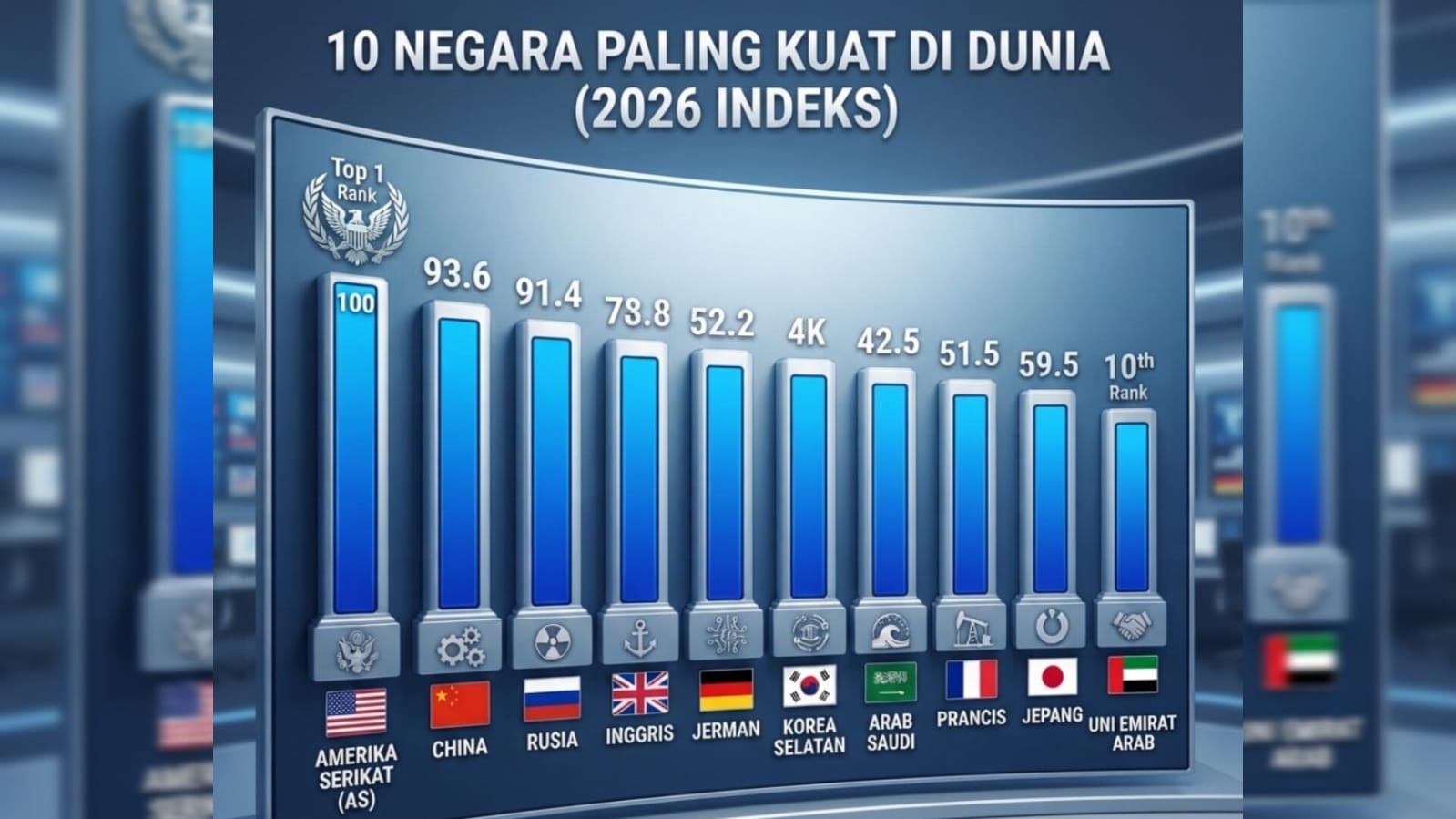 Inilah 10 Negara Paling Kuat di Dunia